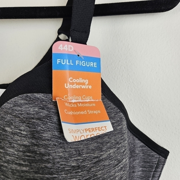 Warner's full figure cooling underwire bra Size 44D NWT - Picture 3 of 7